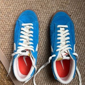 Nike Vibrant Blue Sneakers with White Accents